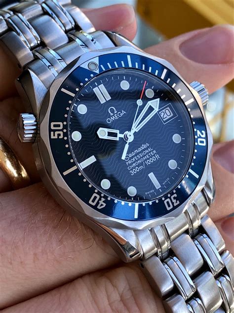 blue faced omega watches|omega seamaster blue bezel.